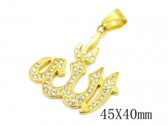 HY Wholesale Stainless Steel 316L CZ Pendant-HY15P0305HJO