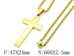 HY Wholesale Stainless Steel 316L Necklaces (Religion Style)-HY09N1017HIE