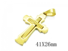 HY 316L Stainless Steel Cross Pendants-HY09P1093PL