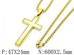 HY Wholesale Stainless Steel 316L Necklaces (Religion Style)-HY09N1016HIW