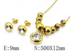HY Wholesale 316L Stainless Steel CZ jewelry Set-HY59S1528OW