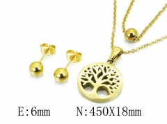 HY Stainless Steel jewelry Plant Style Set-HY91S0836HSS
