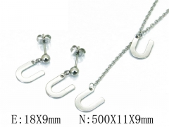 HY Wholesale 316 Stainless Steel Font jewelry Set-HY59S1599KLU