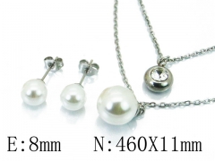 HY Stainless Steel jewelry Pearl Set-HY59S1511O5