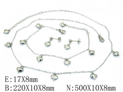 HY Wholesale 316L Stainless Steel Lover jewelry Set-HY59S1486PL