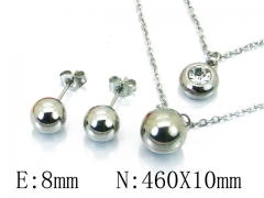 HY Wholesale 316L Stainless Steel CZ jewelry Set-HY59S1509OL