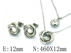 HY Wholesale 316L Stainless Steel CZ jewelry Set-HY59S1504OL
