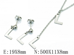 HY Wholesale 316 Stainless Steel Font jewelry Set-HY59S1608KLB