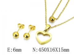 HY Wholesale 316L Stainless Steel Lover jewelry Set-HY91S0837HDD