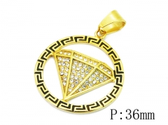 HY Wholesale Stainless Steel 316L CZ Pendant-HY15P0302HKD