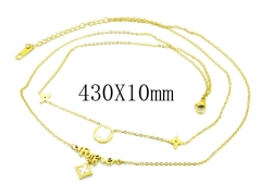 HY Wholesale Stainless Steel 316L Necklaces-HY32N0140HZL