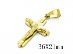 HY 316L Stainless Steel Cross Pendants-HY09P1103PT