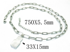 HY Wholesale Stainless Steel 316L Necklaces-HY09N1024HIV
