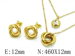 HY Wholesale 316L Stainless Steel CZ jewelry Set-HY59S1505HDD