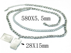 HY Wholesale Stainless Steel 316L Necklaces-HY09N1026HJW