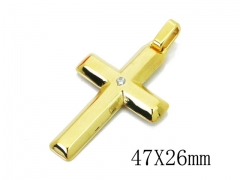 HY 316L Stainless Steel Cross Pendants-HY59P0616HIX