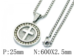 HY Wholesale Stainless Steel 316L Necklaces (Religion Style)-HY09N1013HQQ