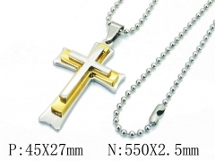 HY Wholesale Stainless Steel 316L Necklaces (Religion Style)-HY09N1018PA