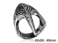 HY Wholesale 316L Stainless Steel Rings-HY0014R215