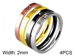 HY Wholesale 316L Stainless Steel Rings-HY0014R087