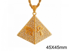 HY Jewelry Wholesale Stainless Steel Crystal or Zircon Pendant (not includ chain)-HY0061P038