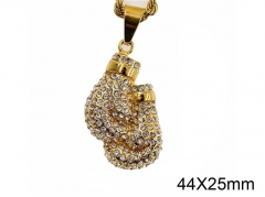 HY Jewelry Wholesale Stainless Steel Crystal or Zircon Pendant (not includ chain)-HY0061P112