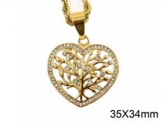 HY Jewelry Wholesale Stainless Steel Crystal or Zircon Pendant (not includ chain)-HY0061P108