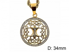 HY Jewelry Wholesale Stainless Steel Crystal or Zircon Pendant (not includ chain)-HY0061P106