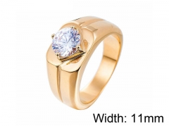 HY Wholesale 316L Stainless Steel Rings-HY0013R442