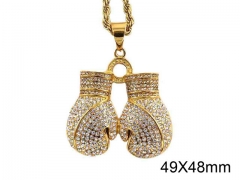 HY Jewelry Wholesale Stainless Steel Crystal or Zircon Pendant (not includ chain)-HY0061P143
