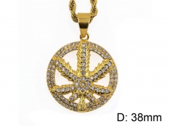 HY Jewelry Wholesale Stainless Steel Crystal or Zircon Pendant (not includ chain)-HY0061P081