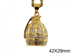 HY Jewelry Wholesale Stainless Steel Crystal or Zircon Pendant (not includ chain)-HY0061P149