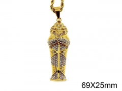 HY Jewelry Wholesale Stainless Steel Crystal or Zircon Pendant (not includ chain)-HY0061P155