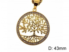 HY Jewelry Wholesale Stainless Steel Crystal or Zircon Pendant (not includ chain)-HY0061P141
