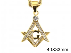HY Jewelry Wholesale Stainless Steel Crystal or Zircon Pendant (not includ chain)-HY0061P025