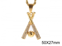 HY Jewelry Wholesale Stainless Steel Crystal or Zircon Pendant (not includ chain)-HY0061P177