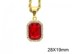 HY Jewelry Wholesale Stainless Steel Crystal or Zircon Pendant (not includ chain)-HY0061P153