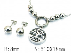 HY Stainless Steel jewelry Plant Style Set-HY91S0881PW