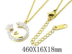 HY Stainless Steel 316L Necklaces (Animal Style)-HY80N0342NL