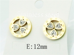 HY Stainless Steel Small Crystal Stud-HY24E0010OL