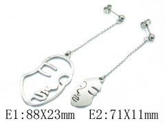 HY Wholesale 316L Stainless Steel Drops Earrings-HY91E0312OL