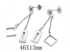 HY Wholesale 316L Stainless Steel Drops Earrings-HY80E0497MB