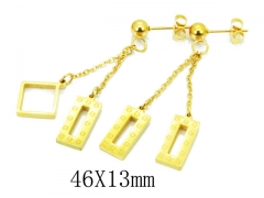 HY Wholesale 316L Stainless Steel Drops Earrings-HY80E0498NX