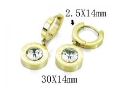 HY Wholesale 316L Stainless Steel Drops Earrings-HY24E0023HZL