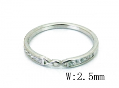 HY Wholesale 316L Stainless Steel CZ Rings-HY14R0653OW