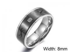 HY Wholesale 316L Stainless Steel Rings-HY0030R080