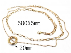 HY Wholesale Stainless Steel 316L Necklaces-HY91N0199IDD