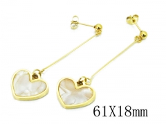 HY Wholesale 316L Stainless Steel Drops Earrings-HY91E0310HJD