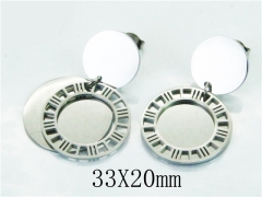 HY Wholesale 316L Stainless Steel Drops Earrings-HY91E0300HIL