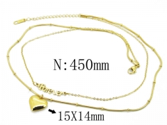 HY Wholesale Stainless Steel 316L Lover Necklaces-HY32N0144HHS